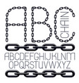 set english alphabet letters abc isolated vector image