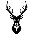 deer head silhouette vector image