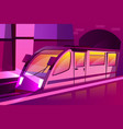 modern speed subway underground train vector image