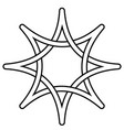celtic knot star intertwining rays star vector image vector image