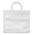 white fabric bag for shopping realistic blank vector image vector image