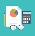 accounting concept flat design stylish isolated vector image