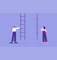 business discrimination or gender gap concept vector image vector image