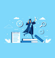 graduate celebration concept with happy woman vector image vector image