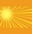 pop art retro yellow orange background vector image