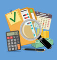 audit and tax banner vector image vector image