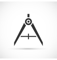 divider icon on white background vector image vector image