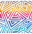 rainbow color maze pattern vector image vector image