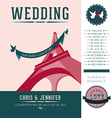 wedding invitation paris vector image vector image