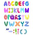 cartoon letters vector image