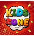 kids zone banner design children playground zone vector image
