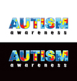autism word vector image vector image