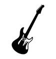 Download Black silhouette of electric guitar Royalty Free Vector