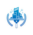 window washing cleaning logo icon vector image