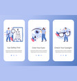 ophthalmologist doctor check eyesight flat website vector image vector image
