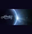 abstract background with planet and eclipse vector image