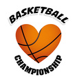 basketball championship vector image vector image