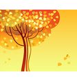 fall of the leafs vector image