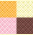 set different waffle seamless pattern vector image vector image
