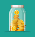 money bottle icon vector image vector image