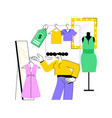 fashion house abstract concept vector image