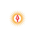 spear icon template vector image vector image