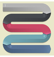 trendy design banners arrows for infographics vector image vector image