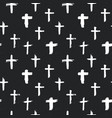 cross symbols seamless pattern grunge hand drawn vector image