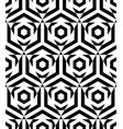 seamless pattern with black hexagon and triangle vector image vector image