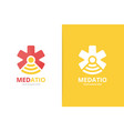ambulance and wifi logo combination medic vector image