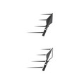 spear icon template vector image vector image