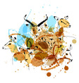 colored hand sketch antelope vector image