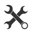 crossed wrenches glyph icon vector image