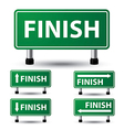 finish sign vector image