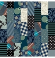 patchwork background vector image