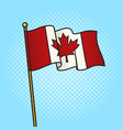 flag of the canada pop art vector image