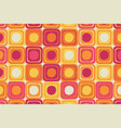 retro colorful background geometric square shape vector image