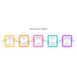 modern infographic options banner vector image