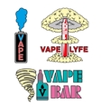 vape bar logo vector image