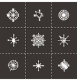 wind rose icon set vector image