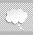 bubble cloud for think and speech paper cloud vector image