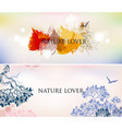 nature abstract backgrounds set sky trees vector image