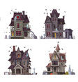 scary house set vector image vector image
