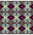 seamless geometry vintage pattern ethnic style vector image