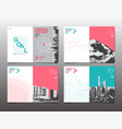 cover brochure design template annual report vector image