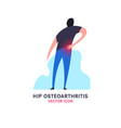 hip osteoarthritis icon vector image