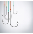 hooks concept background vector image vector image