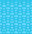 seamless geometric pattern tooth vector image