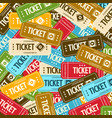 paper cinema tickets background vector image vector image