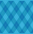 seamless argyle plaid blue pattern diamond check vector image vector image